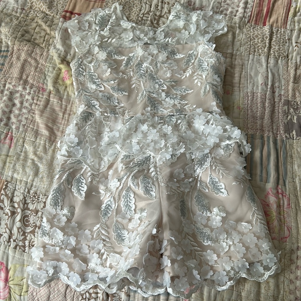 Flower girl or pageant romper size 12 EUC